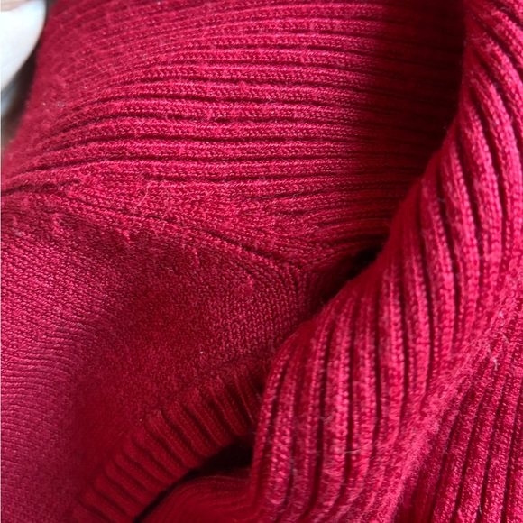 PINK ROSE 78% RAYON MINI TURTLENECK KNIT DRESS - Picture 6 of 7